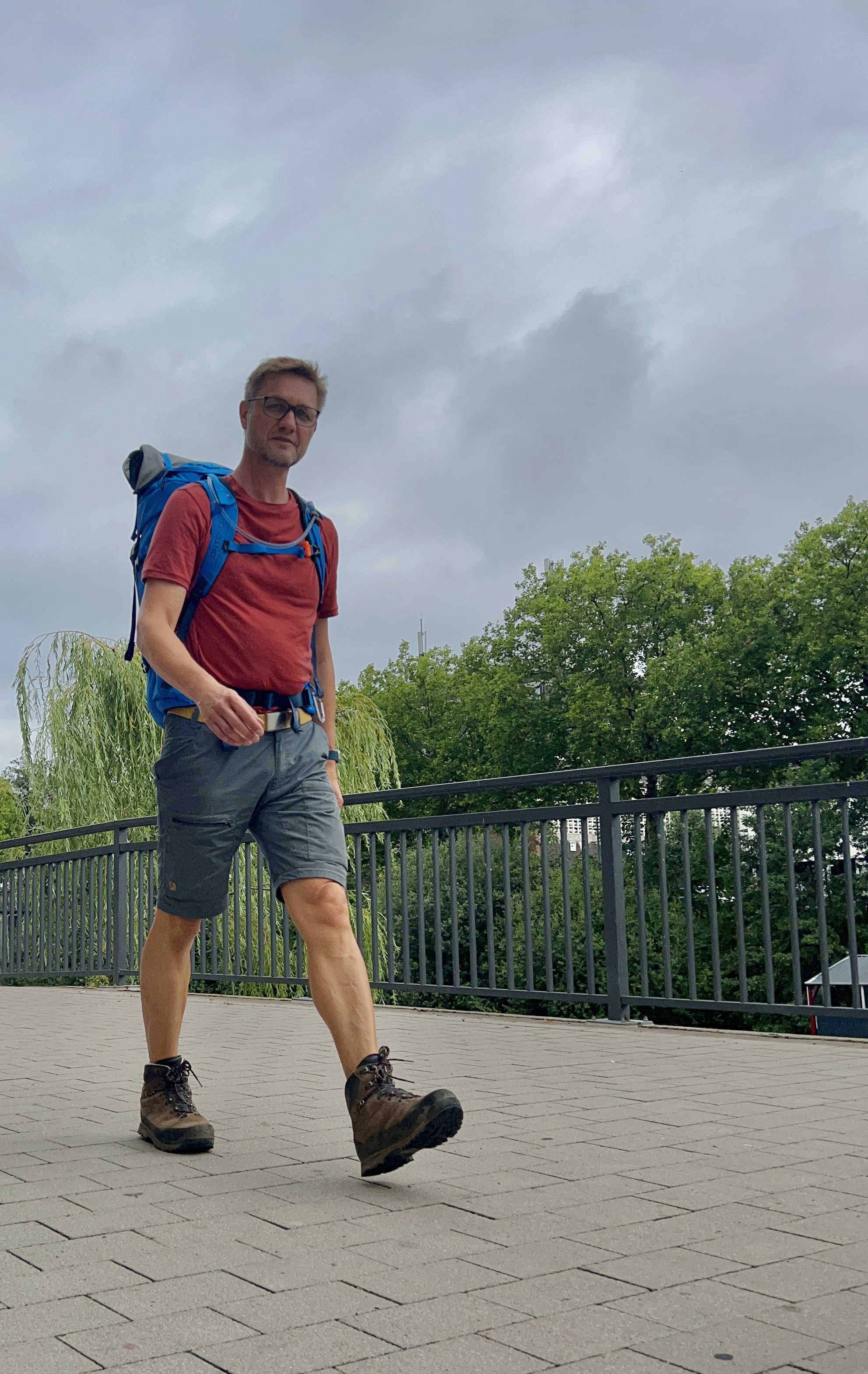 I chose hiking boots to protect my ankles. Once you twist your ankle, the fun of hiking can be over.